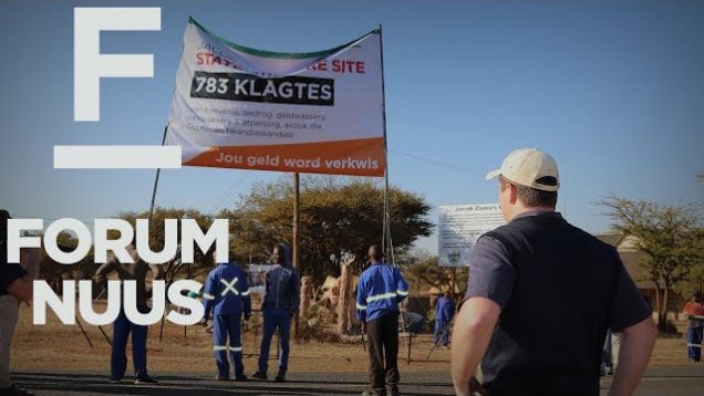 AfriForum Jeug gedreig tydens oprig van anti-Zuma standbeeld