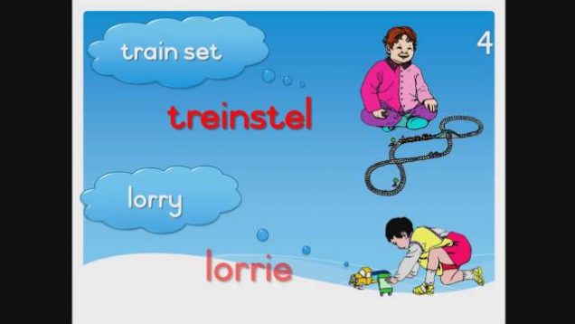 ESCS EDUFRIENDS – Phase 1 Book 6 – SPEELGOED / TOYS (Afrikaans reading help for English learners)