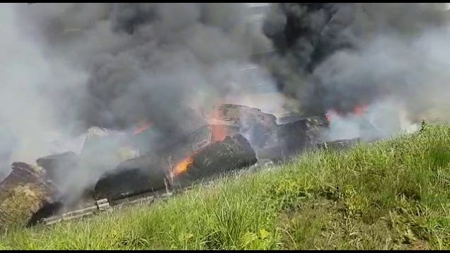 Trok vat vlam na ongeluk op N3