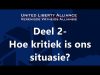 Hoe kritiek is ons situasie? – Deel 2