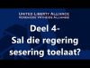 Sal die regering sesering toelaat? – Deel 4