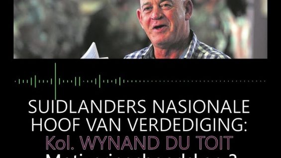 Kol. Wynand du Toit, SL Hoof van verdediging:  Motiveringsboodskap 3
