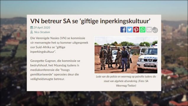 Hierdie informasie sal u bekommerd maak.