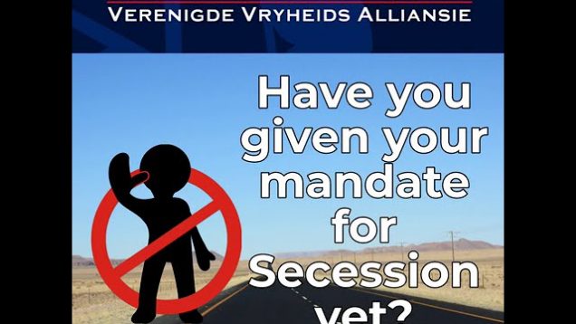 Given your mandate for secession?