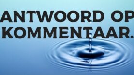 Antwoord op Kommentaar