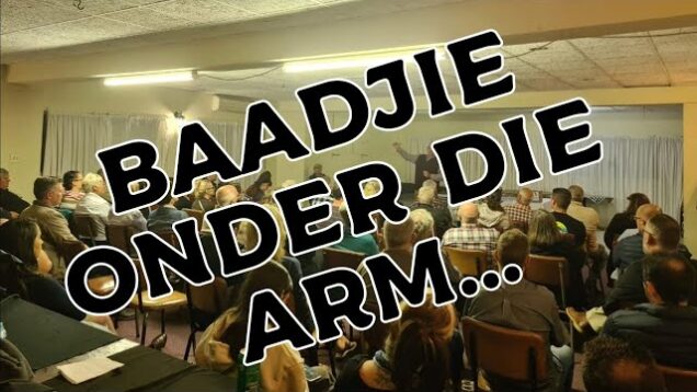 Baadjie onder die arm…