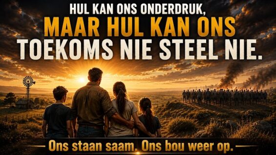 Hul kan ons onderdruk, maar hulle kan ons toekoms nie steel nie.