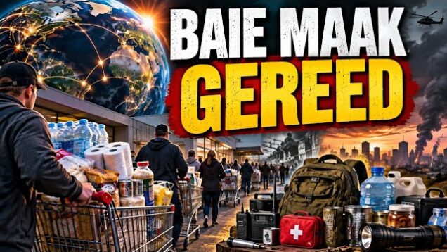 Baie maak gereed.